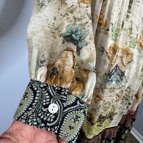 Sundance Boho Adair Floral Maxi Dress Cottage core Festival Concert Women's 6 - Picture 9 of 13